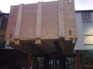 Caisse industrielle en bois de transport