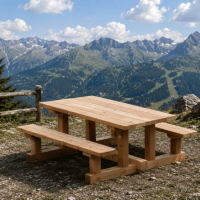 Table-banc Montagnarde