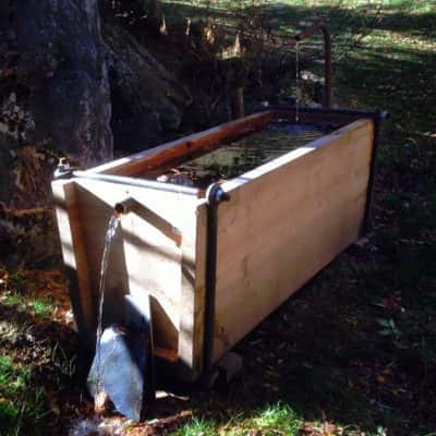 bachal en bois bassin en bois