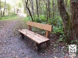 banc de savoie en mélèze michel monin