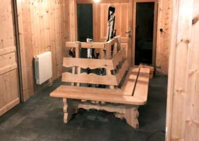 Banc-Râtelier à skis