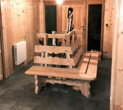Banc-Râtelier à skis