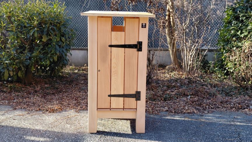 Corbeille à déchets simple flux gabarit toit personnalisé – Image 2