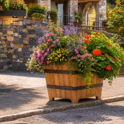 Jardinière en V
