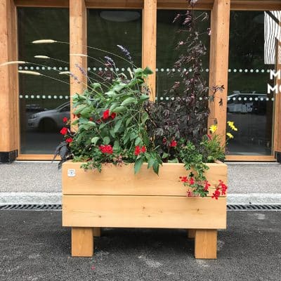 Jardinière Basics Pieds bois