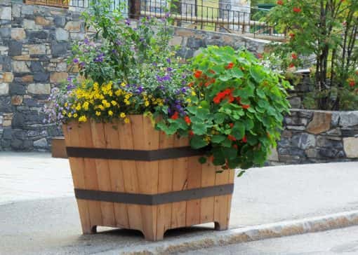 Jardinière en V