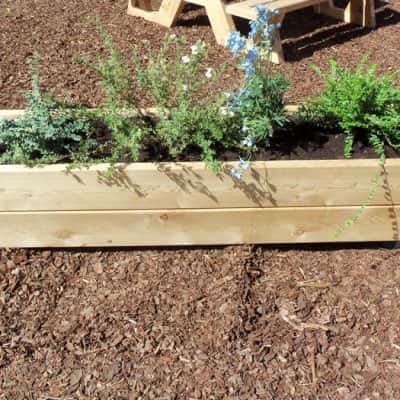 jardinière bois bac à fleurs bois