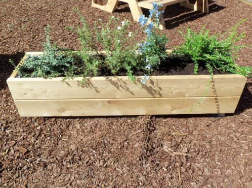 jardinière bois bac à fleurs bois