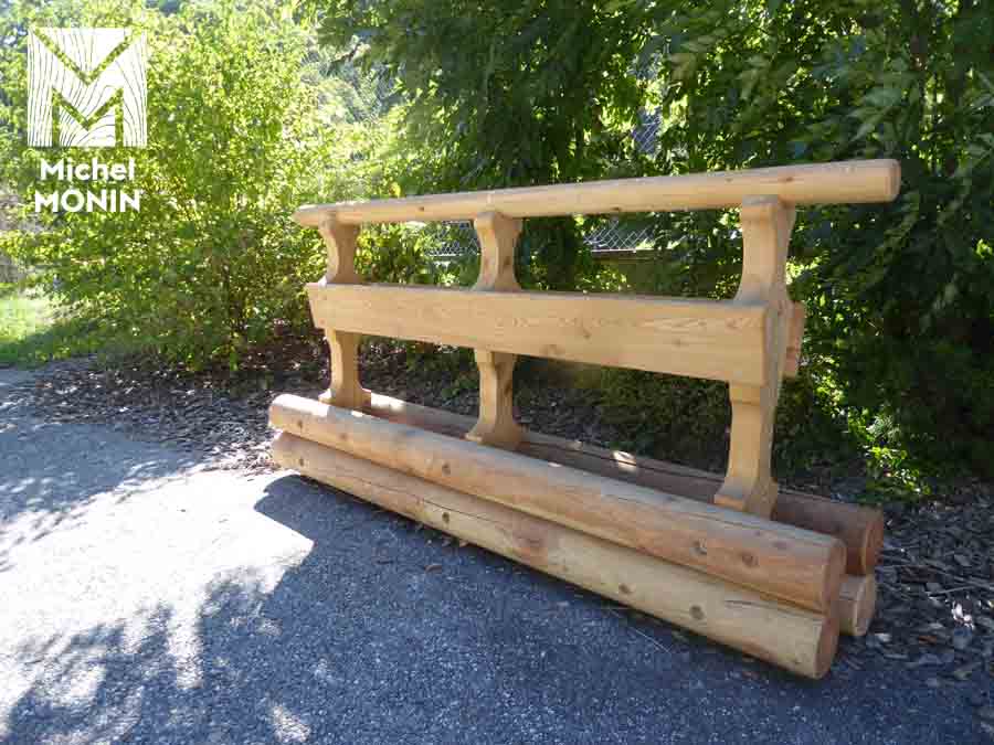 séparateur de voie en bois