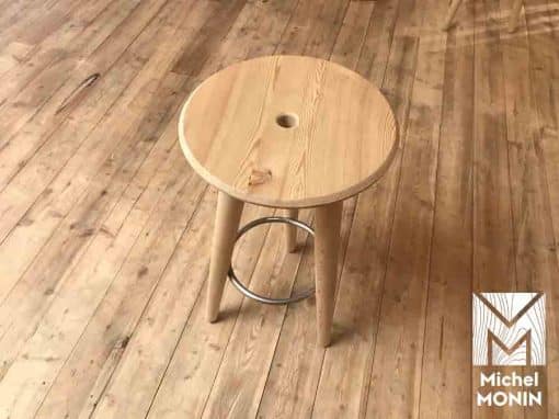 tabouret haut en bois