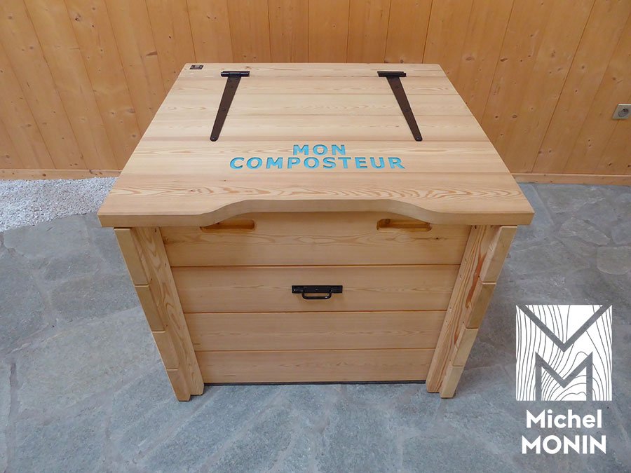 Composteur bois 360 L - Composteur maison pour votre jardin