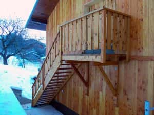 escalier d'exterieur en bois michel monin