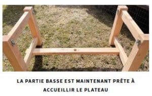 etape de montage table bois massif meleze