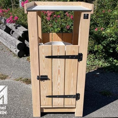 Corbeille à déchets dépose plateau
