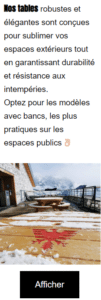 separateurs voie bois meleze durable