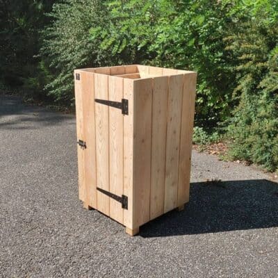 Corbeille à déchets sans toit